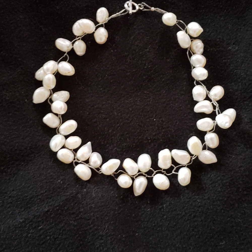 Genuine fresh water pearls necklace